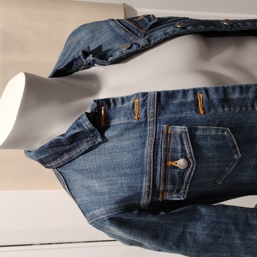 J. Crew womens blue cotton denim jean jacket. XX Small